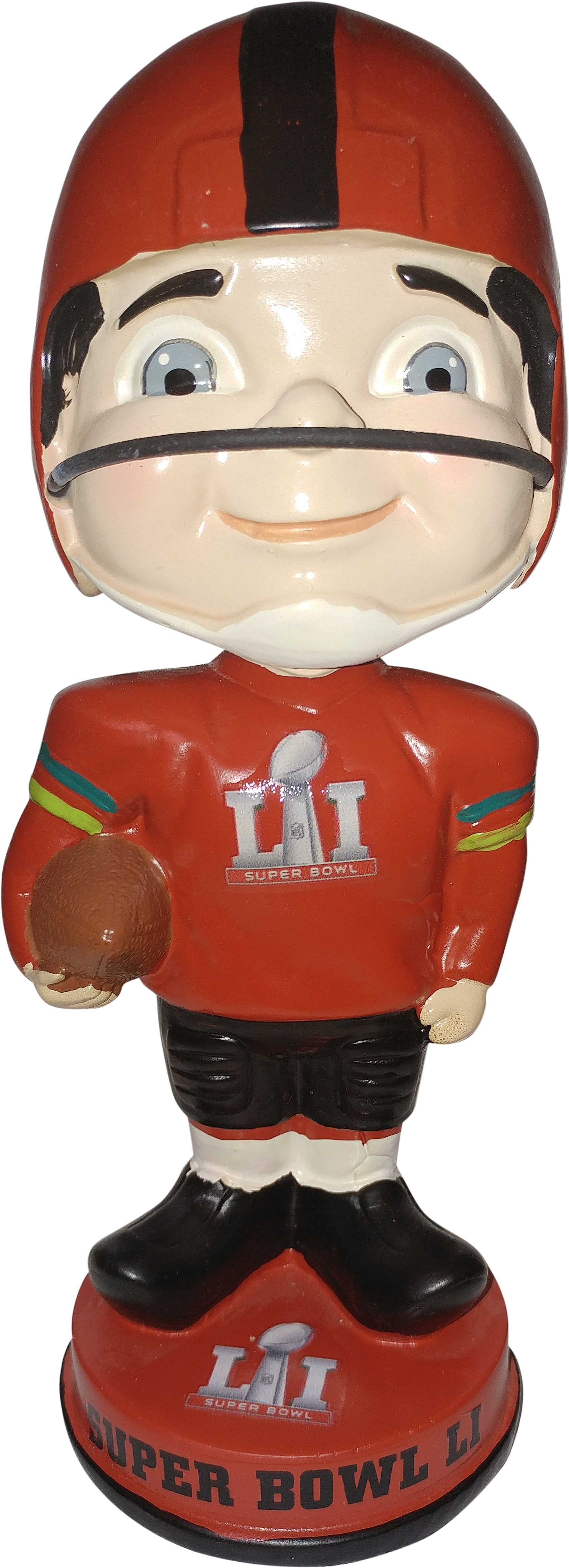 Super Bowl 51 Vintage Bobblehead Super Bowl 51 Of Only (2988x5312), Png Download