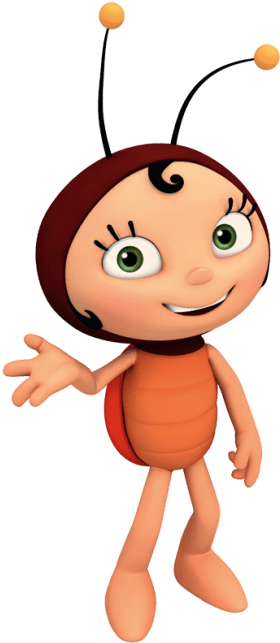 Lara The Lady Bug Png - Maya The Bee Lara (500x650), Png Download