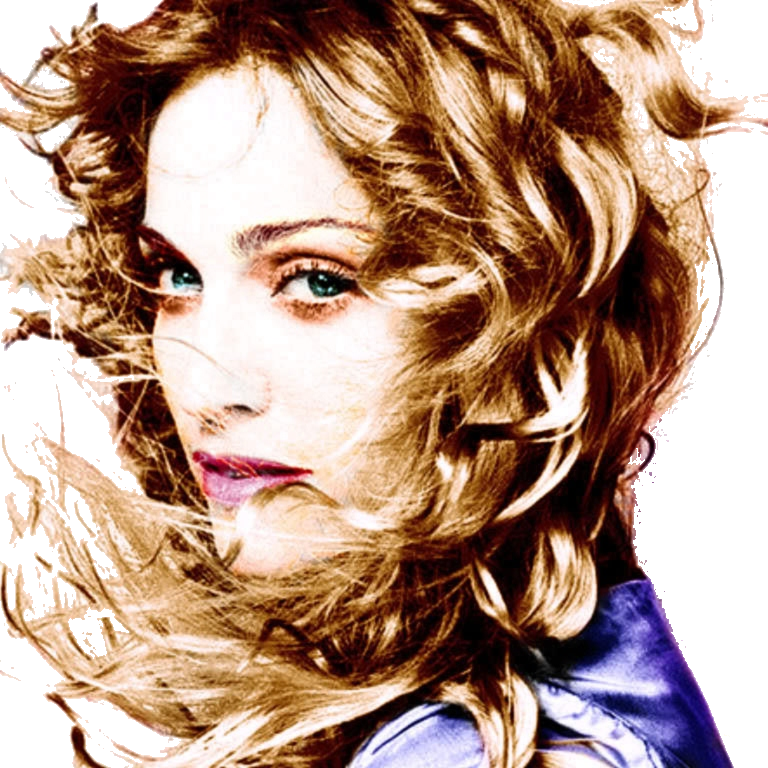 Ray Of Light - Madonna Singer Black And White (768x768), Png Download