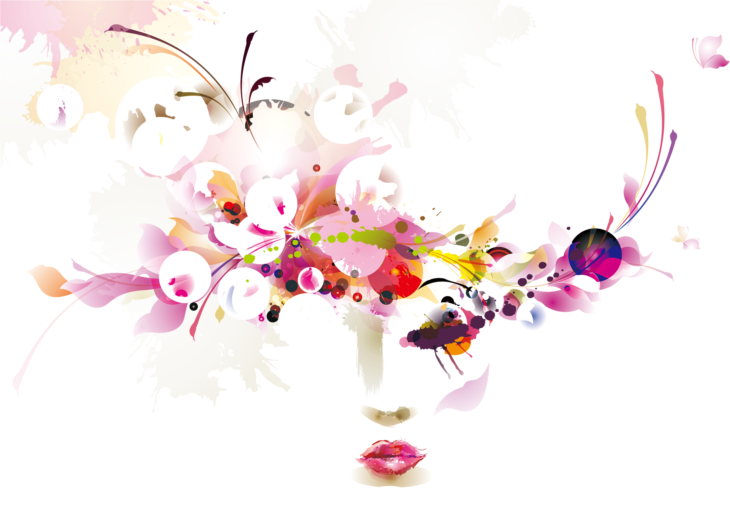 Hand Painted Watercolor Flowers Decorative Png - Watercolor Painting (3000x2094), Png Download