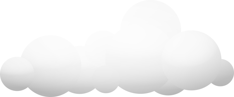 Illustration Of Two Small Clouds Joined To Form A Large - Illustration (800x331), Png Download