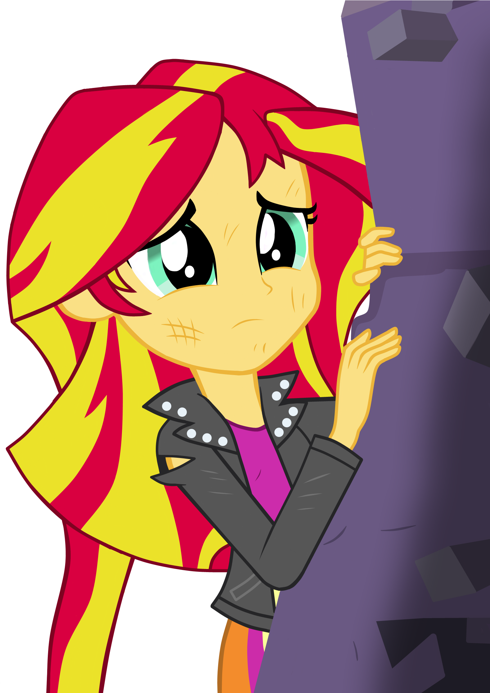 1414786372402 - Depressed Sunset Shimmer Pony (1700x2229), Png Download