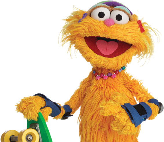 Sesame Street Characters Png Png Library Stock - Zoe Sesame Street Png (590x509), Png Download