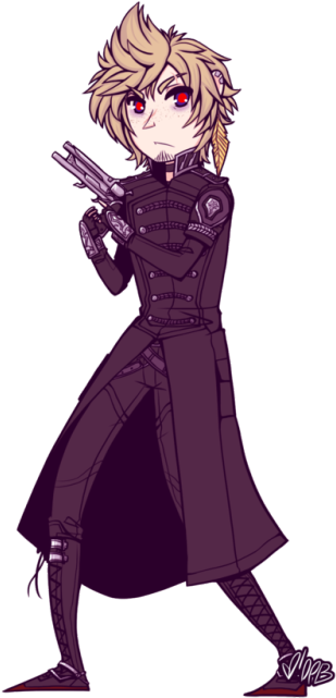 Pocket -sized Prompto To Go With The Noctis I Drew - Cartoon (500x641), Png Download