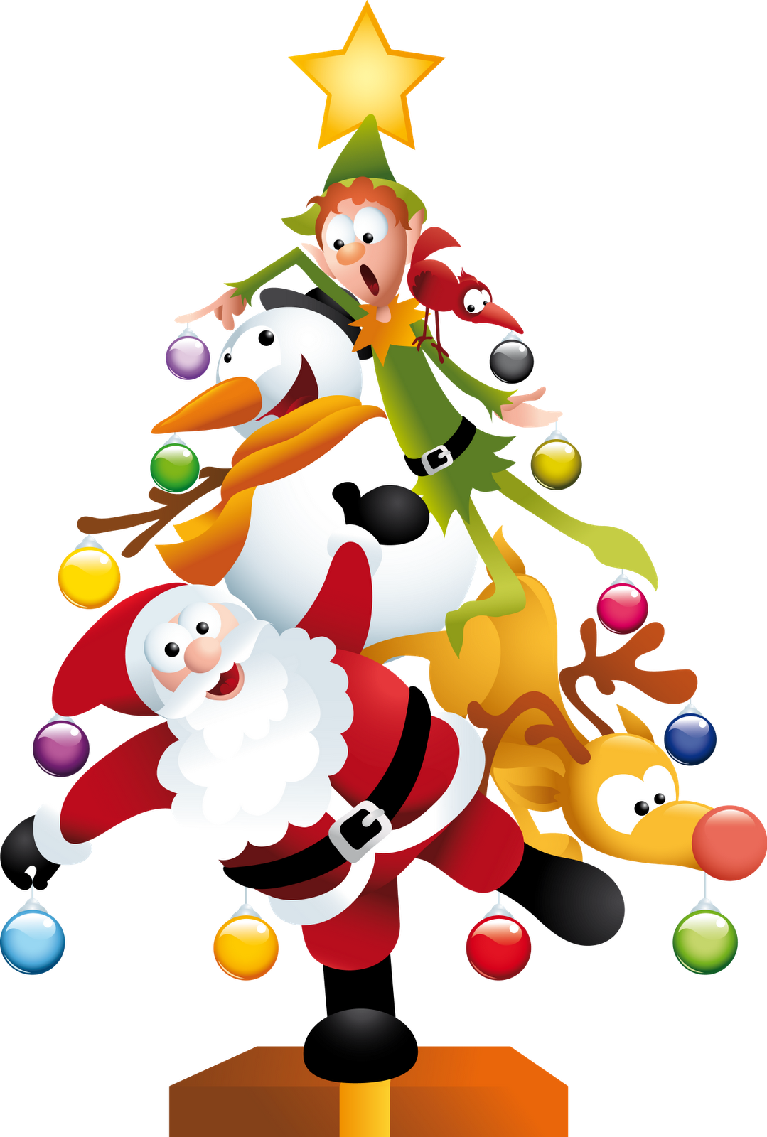 Merry Christmas Label Design 3d Text Stock Illustration - Christmas Fun Clipart (1079x1600), Png Download