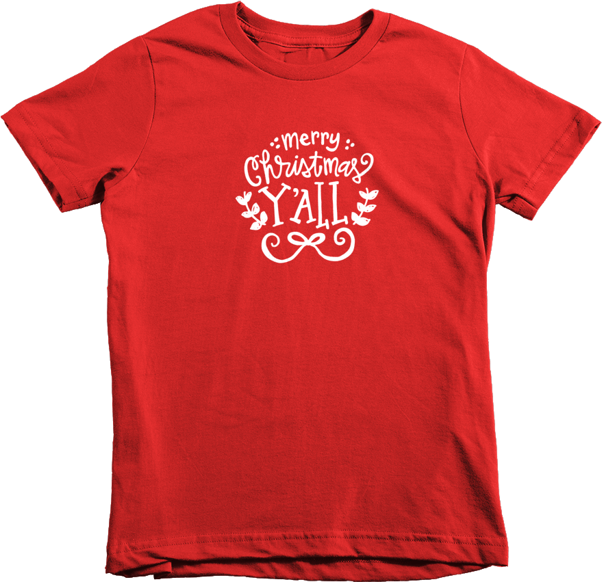 Merry Christmas Y'all Kids T-shirt - Kids Now We Re Here (1000x1000), Png Download