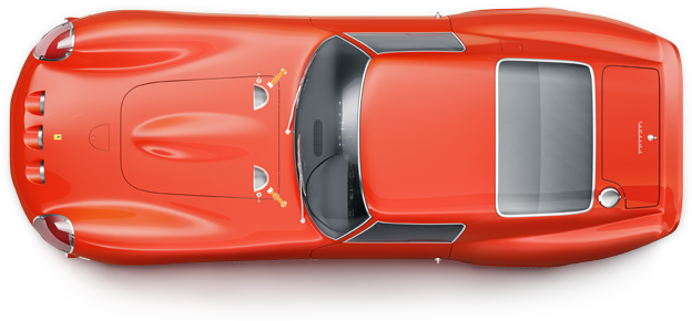 Image Free Png High Quality Image Arts Highquality - Ferrari 250 Gto Top View (830x370), Png Download