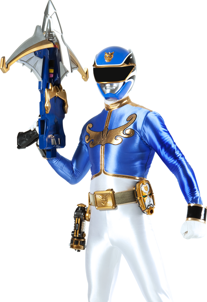 Home Blue Ranger - Power Ranger Megaforce Blue (717x1045), Png Download