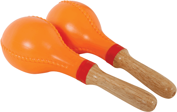Cpk Ed449 Plastic Oval Shape Maracas - Orange Maraca (666x518), Png Download