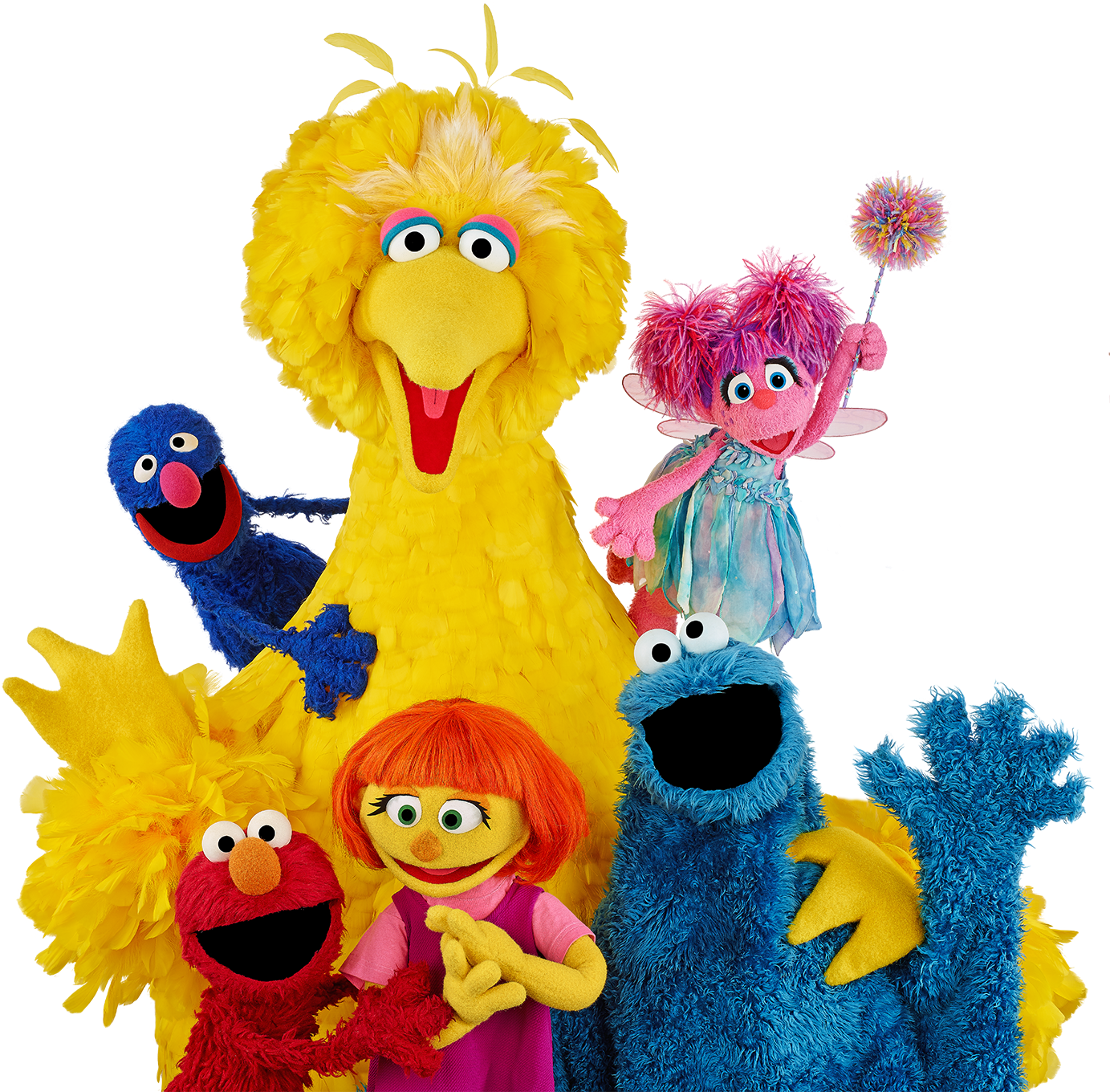 Sesame Street Characters Julia - April Autism Awareness Month 2017 (1500x1388), Png Download