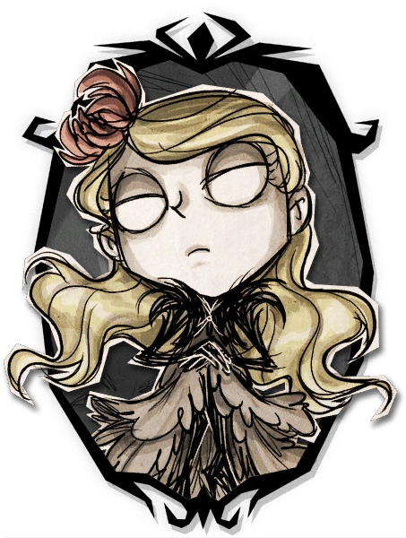Wendy Shadow Skin Portrait - Don T Starve Together Wendy Skins (453x600), Png Download