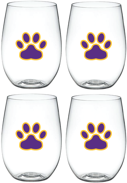 La Tiger Paw 'wine-oh ' Shatterproof Designer Wine - Paw (612x792), Png Download