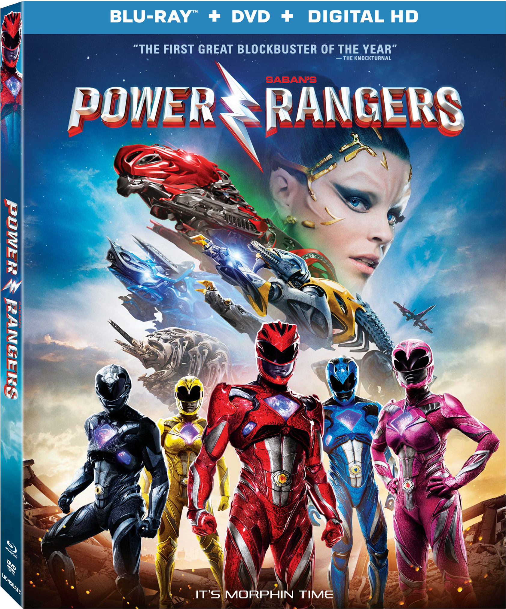 Blurppypowerrangers Poster International Kf17640 - Power Rangers Dvd 2017 (1920x2550), Png Download