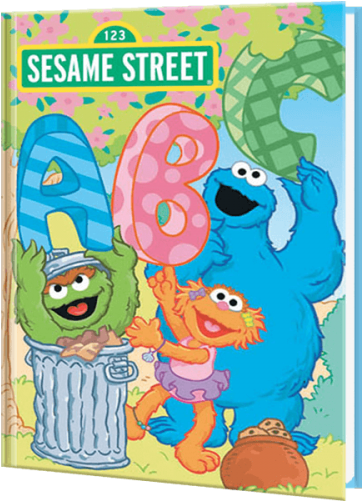 Sesame Street Abc With Me Book (500x500), Png Download