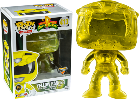 Power Rangers Funko Pop Yellow Ranger - Power Ranger Pop Funko Exclusive (480x344), Png Download