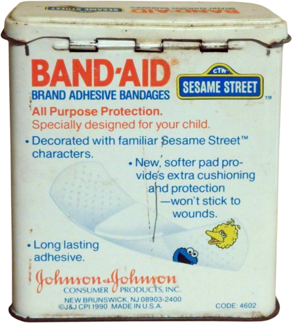 Band-aid Tin 02 - Zoe From Sesame Street (1150x1150), Png Download