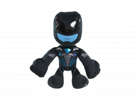 Power Rangers Movie Large Plush - Power Rangers Movie Stuffed Figure - Black (470x354), Png Download