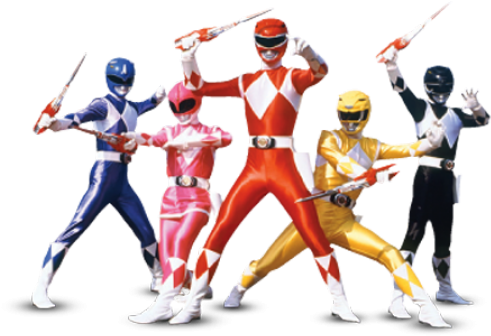 Mighty Morphin Power Rangers Transparent (640x480), Png Download
