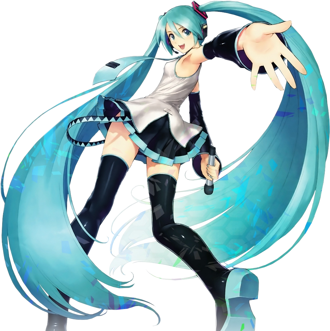 Hatsune Miku Render 1 By Iemelien-d6bqoro - Hatsune Miku Get Tickled (1166x1080), Png Download