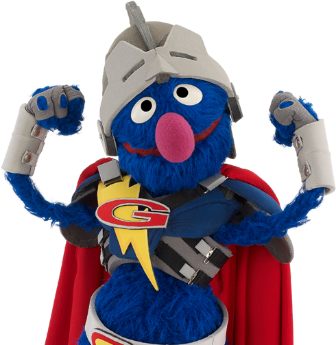 Explore The Tools In The Kit - Super Grover Transparent Background (590x509), Png Download