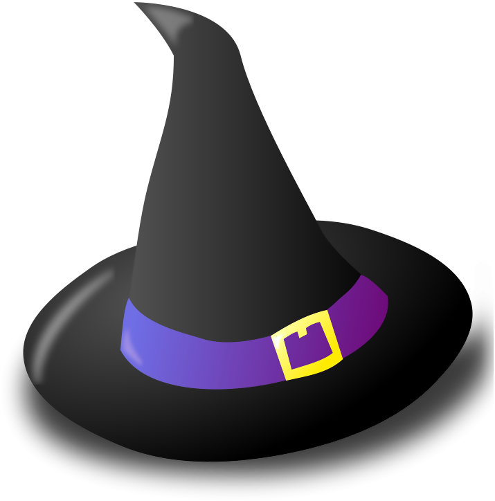 Black Witch Hat - Chapeau De Sorcière Dessin Couleur (800x763), Png Download
