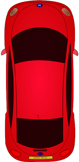 Car, Vehicle, Red, Racing, Game, Transport, Top View - Araba Üstten (320x640), Png Download