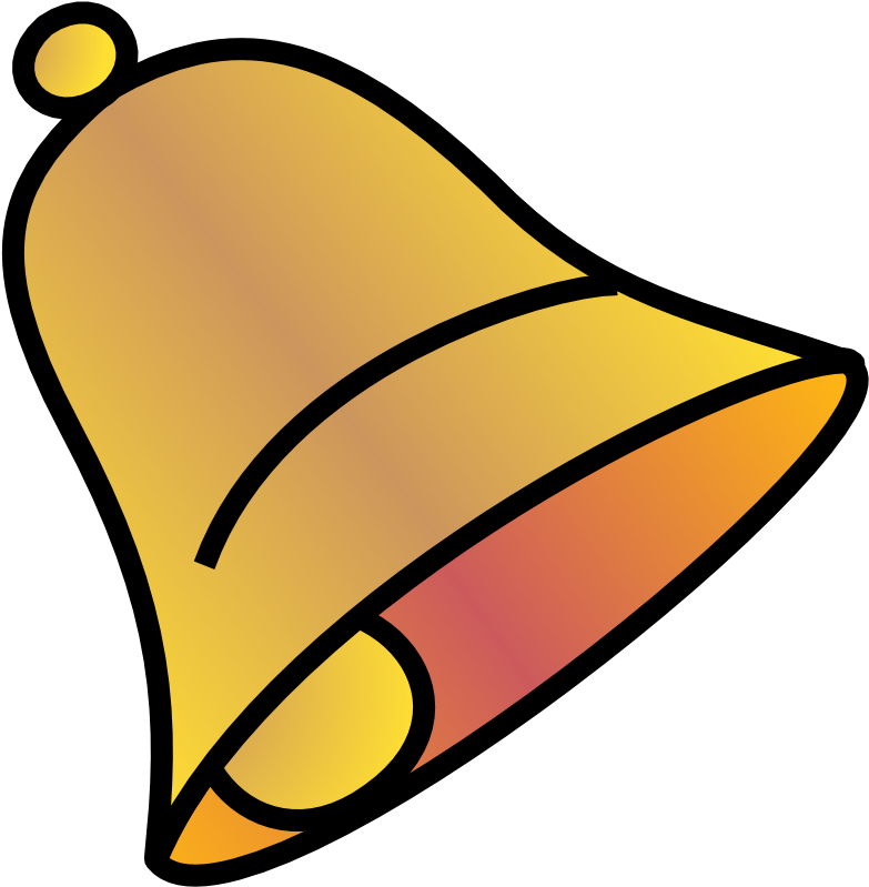 Graphic Royalty Free Stock Christmas Bell Clipart Black - Bell Clipart (1000x1000), Png Download