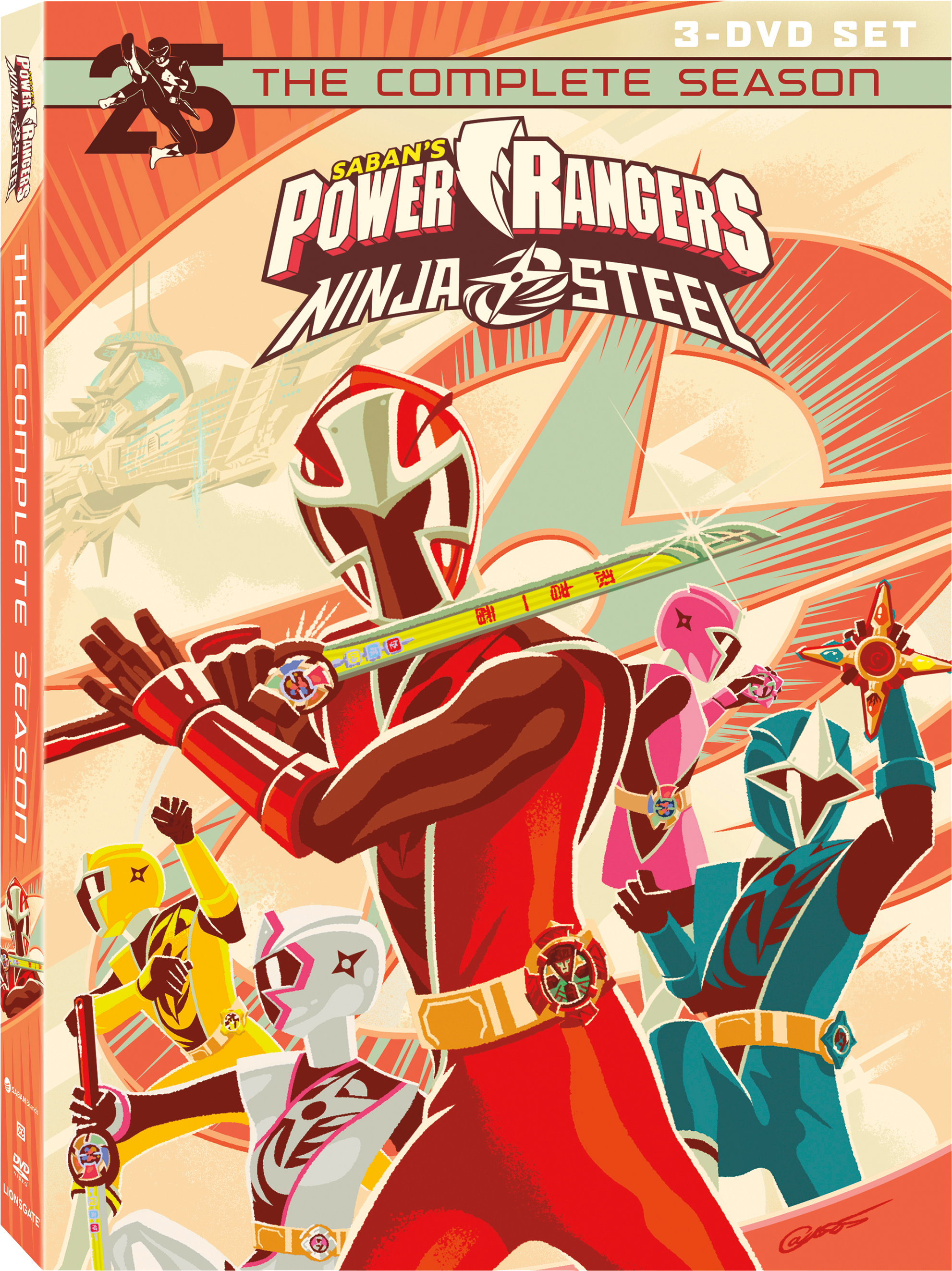 News Power Rangers Ninja Steel Complete Season On Dvd - Power Rangers Ninja Steel Dvd (2391x2945), Png Download