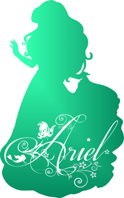 Disney Princess Photo - Free Ariel Princess Silhouette (500x800), Png Download