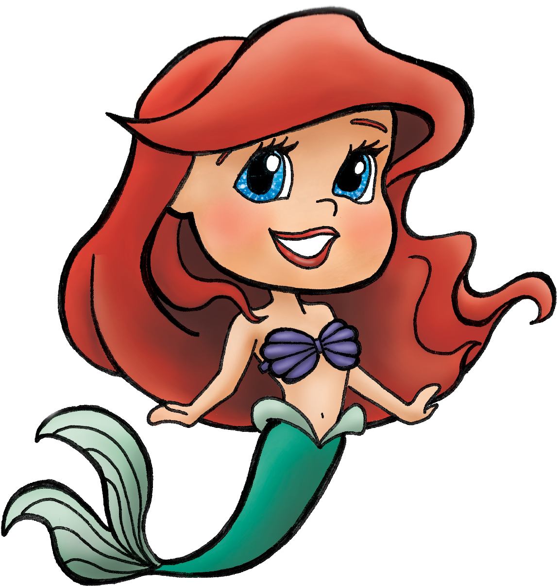 Disney Princess Cuties - Disney Princess (1196x1238), Png Download
