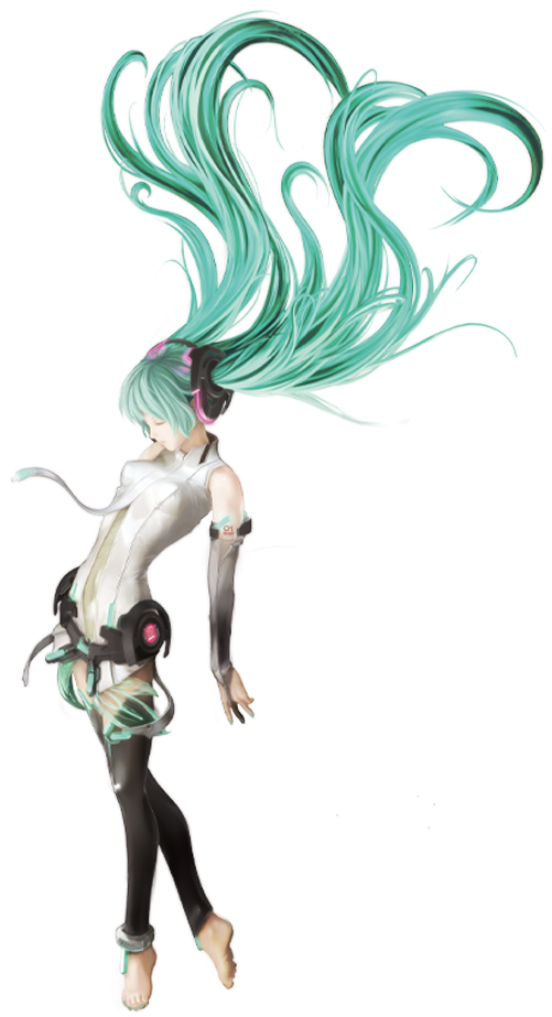 Official Vocaloid Illustrators/vocaloid2 - Miku Append (551x980), Png Download