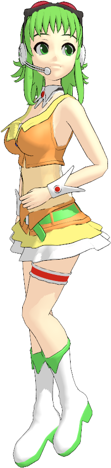 Mmdmodel Gumi Nakao - Cartoon (768x1024), Png Download