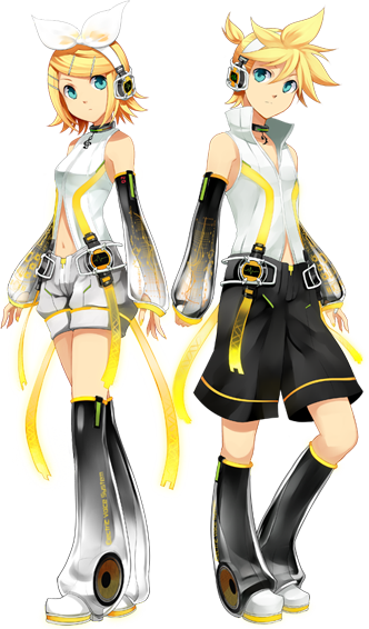 Osamu Aka - Kagamine Rin And Len Album (332x566), Png Download
