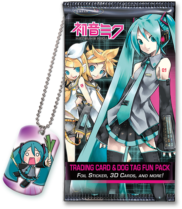Hatsune Miku Dog Tag & Trading Card Fun Packs - Hatsune Miku 8 Bit (657x800), Png Download