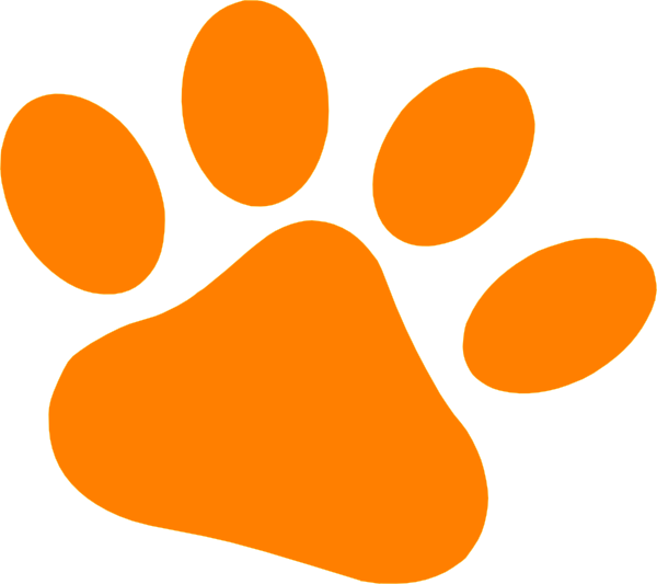 Orange Pet Paw 2 Clip Art At Clkercom Vector Online - Ed Sheeran Logo Png (600x533), Png Download