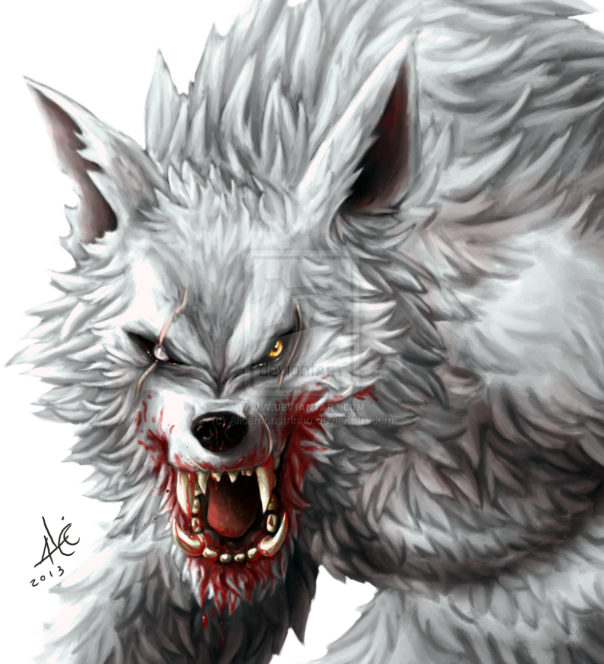 Werewolf Drawing Anime Chibi - Transparent Werewolf Png (1228x1349), Png Download