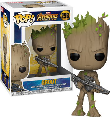 Avengers Infinity War Groot Pop - Pop Vinyl Infinity War (354x375), Png Download