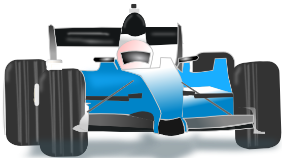 Top View Clip Art At Clker - Race Car Png Free (555x333), Png Download