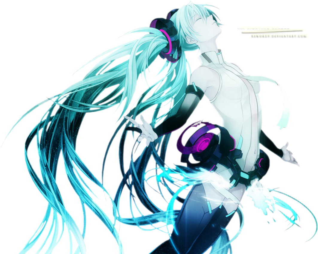 Hatsune Miku Render Photo Hatsunemiku Render - Anime Mouse Pad 751 - Default Title (1563x879), Png Download
