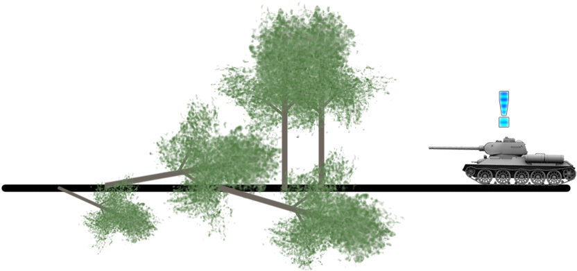 Tactics Knockdowntrees - Grass (1280x720), Png Download