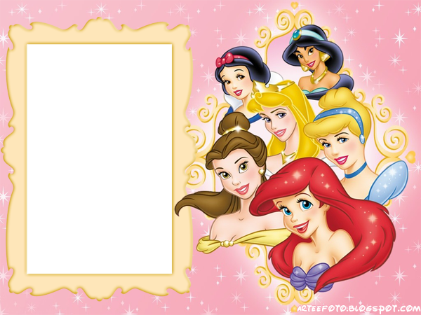 Disney Princess All Together And Alone - Marco De Princesas Disney (600x450), Png Download