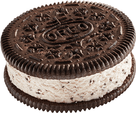 Oreo Popsicle Png Graphic Transparent Stock - Oreo Ice Cream Sandwich (812x668), Png Download