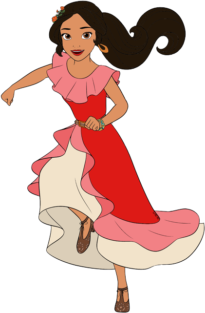Elena Running Princess - Dibujos Elena De Avalor (429x644), Png Download