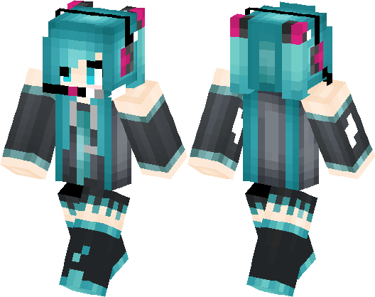 Download Mcpe Skin Miku | Transparent PNG Download | SeekPNG