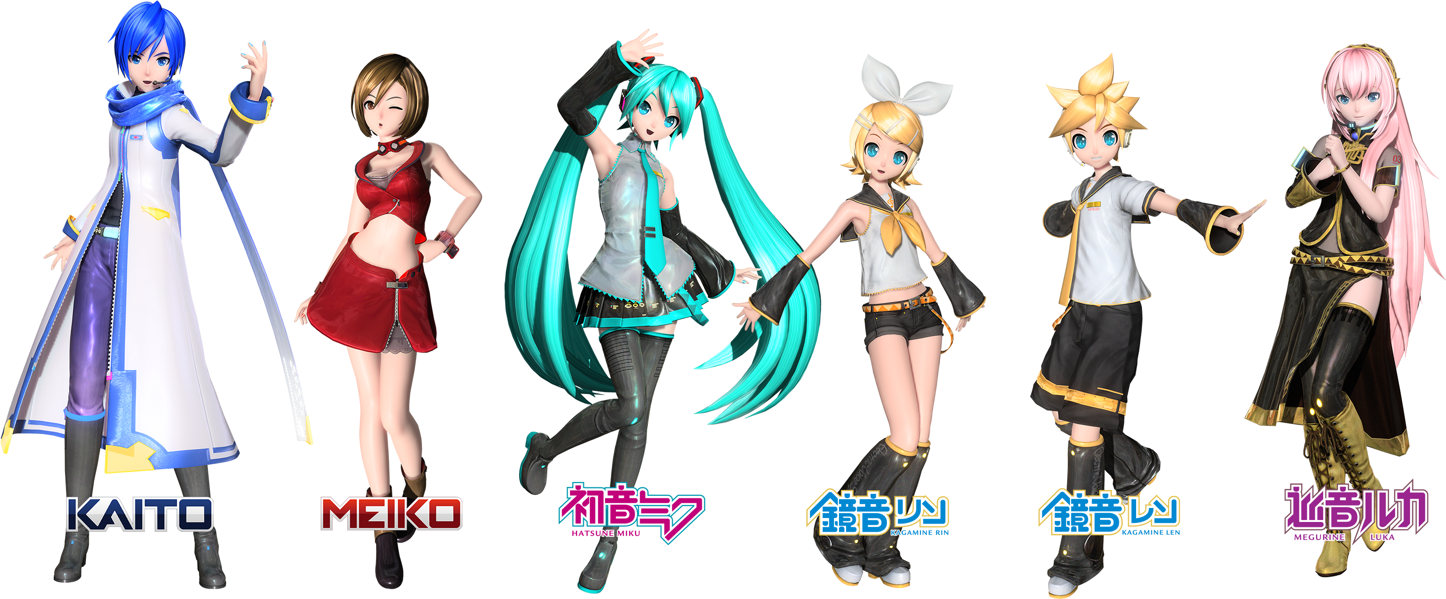 Characters - Hatsune Miku Project Diva (2932x1344), Png Download