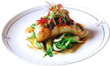 Dinner Plate 8 Edited - Plate Of Asian Food (550x366), Png Download