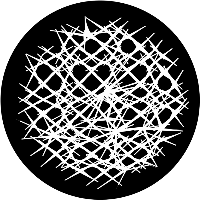 Reverse Crown Of Thorns - Apollo Reverse Crown Of Thorns Glass Gobo Sr-0071 (800x800), Png Download