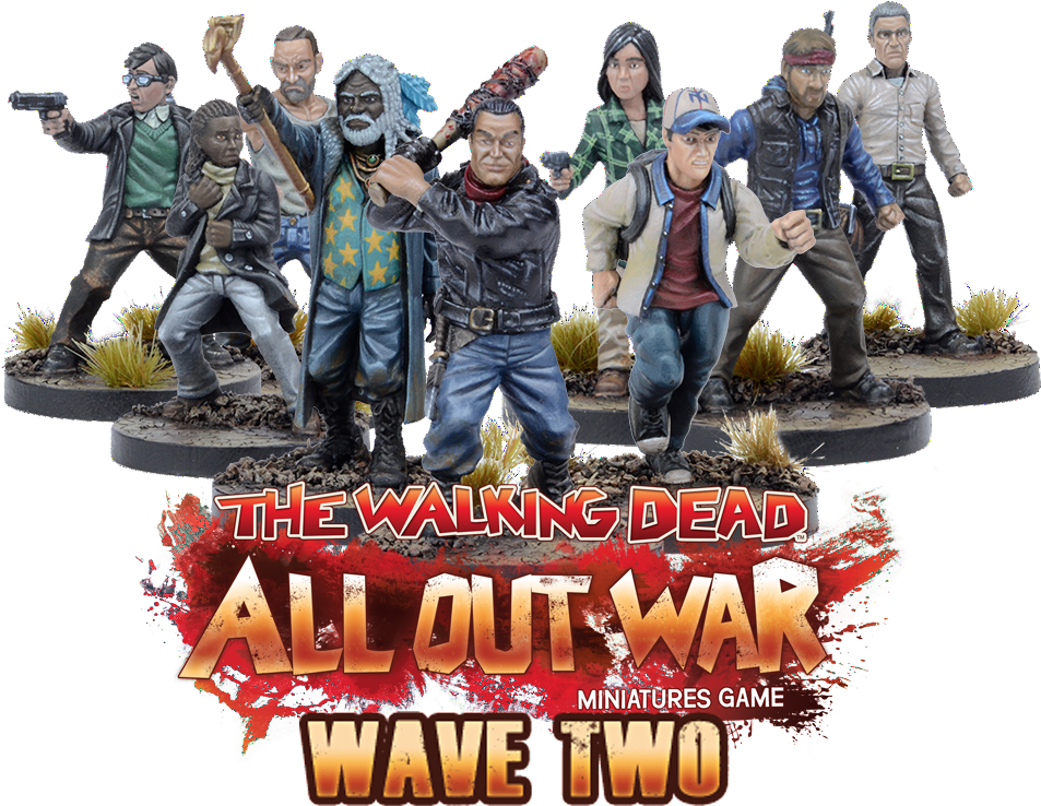 You Might Think To Yourself, "man, All These Zombies - Walking Dead: All Out War Miniatures Game Core Set (1000x755), Png Download