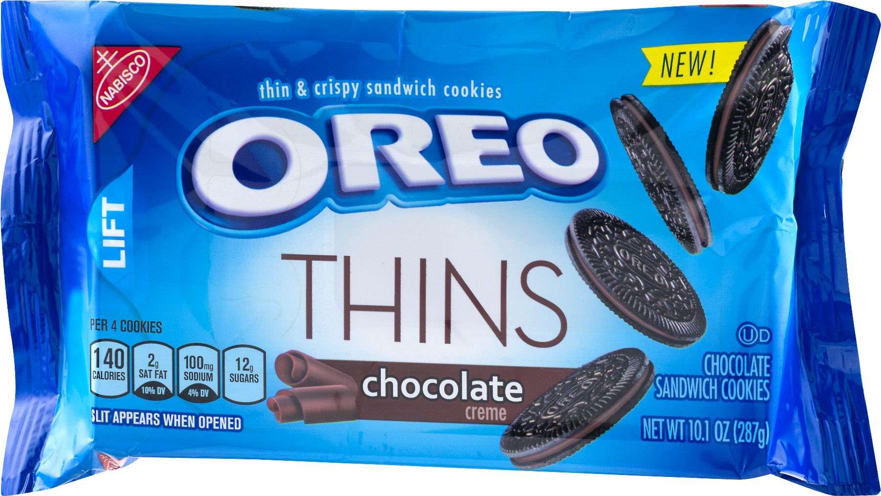 Png Freeuse Download Nabisco Chocolate Creme Sandwich - Nabisco Oreo Thins Chocolate Creme Sandwich Cookies (1800x1800), Png Download