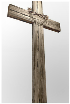 Wooden Crucifix With Crown Of Thorns Poster • Pixers® - El Poder De La Cruz [book] (400x400), Png Download